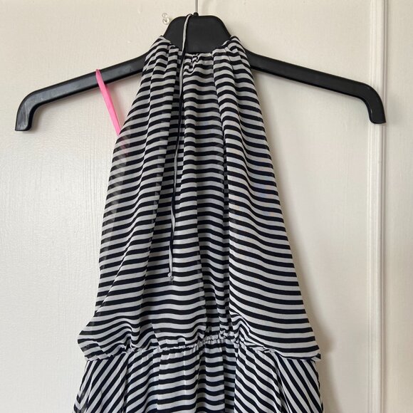 Isaac Mizrahi Halter Chiffon Dress Size 2-4, Garden Party, Wedding Guest - Picture 12 of 16